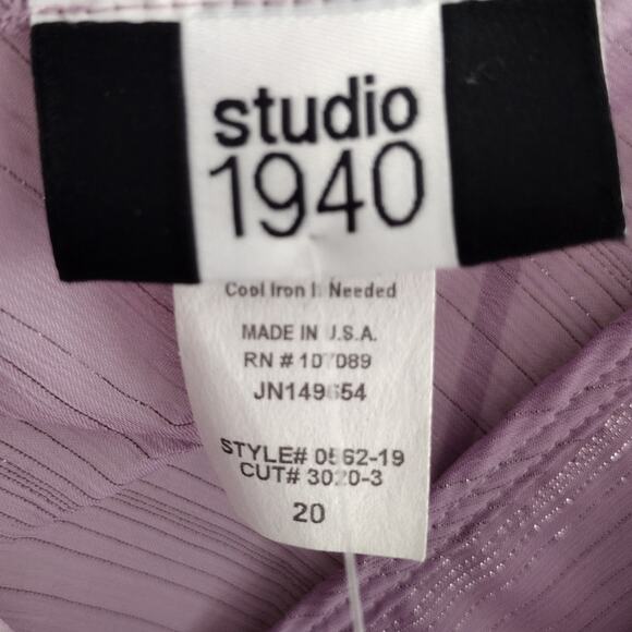 Studio 1940 NEW VTG Y2K FAIRY Purple Silver Shimmer VNeck Tank 20 Plus GOING OUT - Picture 6 of 9